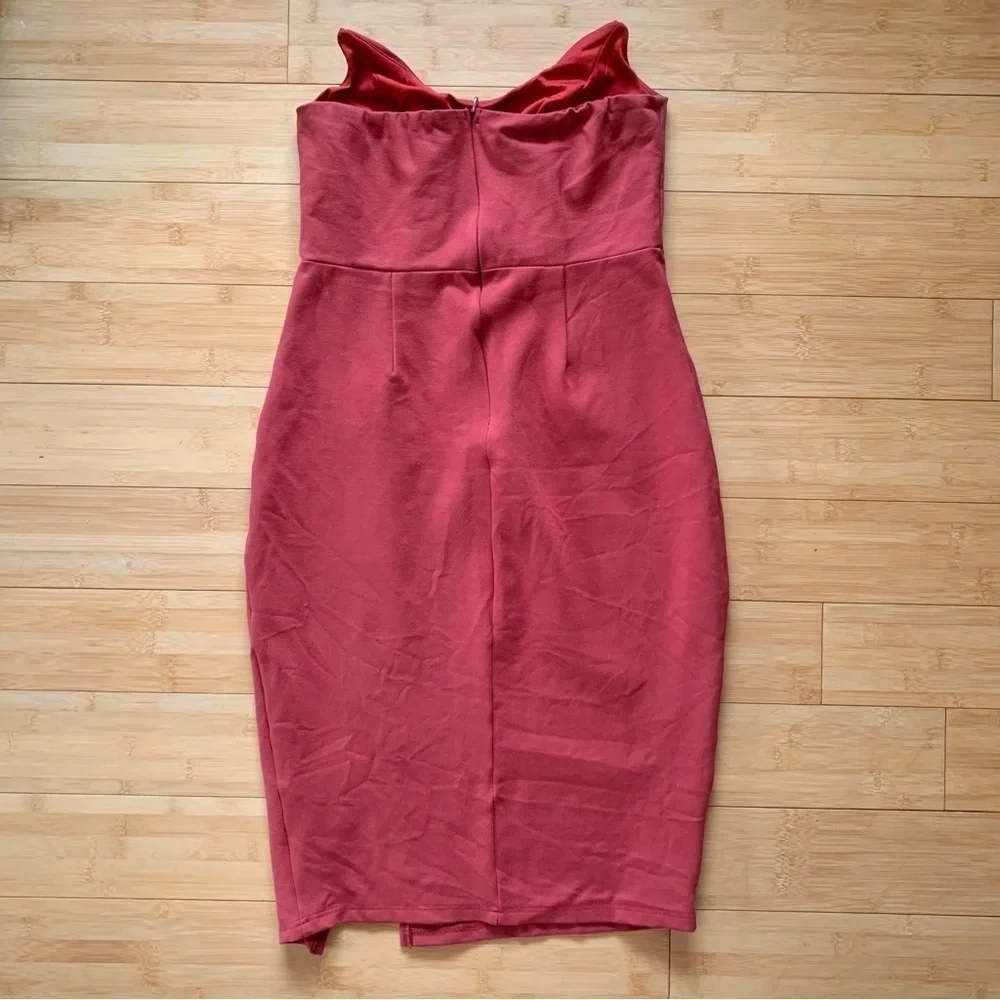Superdown Zarah Strapless High Slit Dress Sexy Romantic Date Night Sz Medium